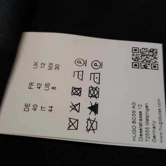 HUGO BOSS jutali blazer, color black, size 8 - Picture 8 of 16